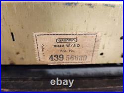 Grundig 2043 with3D Vintage Short Wave Radio Klang German FOR PARTS NON-WORKING