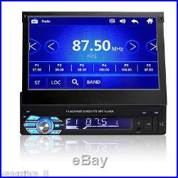HD 7 1 DIN Touch Screen Car Stereo Bluetooth MP5 Player Radio FM AUX SD USB GPS