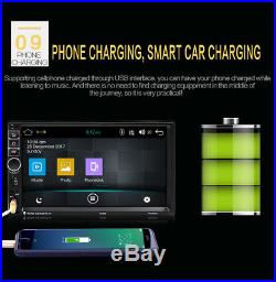 HD Quad Core 2 DIN 7'' Android 7.1 Bluetooth Car GPS Navi WiFi Radio MP5 Player