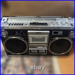 HITACHI TRK-8180 Boombox Radio Cassette Power-On Only For Parts Vintage Japan
