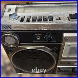 HITACHI TRK-8180 Boombox Radio Cassette Power-On Only For Parts Vintage Japan