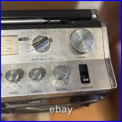 HITACHI TRK-8180 Boombox Radio Cassette Power-On Only For Parts Vintage Japan