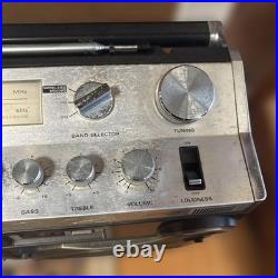 HITACHI TRK-8180 Boombox Radio Cassette Power-On Only For Parts Vintage Japan