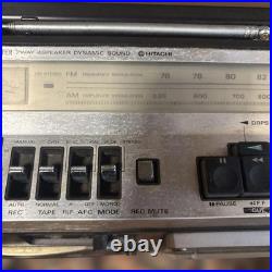 HITACHI TRK-8180 Boombox Radio Cassette Power-On Only For Parts Vintage Japan