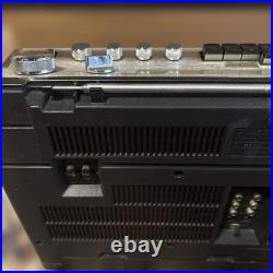 HITACHI TRK-8180 Boombox Radio Cassette Power-On Only For Parts Vintage Japan