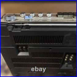 HITACHI TRK-8180 Boombox Radio Cassette Power-On Only For Parts Vintage Japan