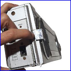 Hermes HKS-27 Vintage Boombox Cassette Tape Radio Fm Recorder Tested For Parts