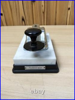Hi-Mound HK-710 Morse Code Key Vintage Retro Marble Base Radio Parts E329