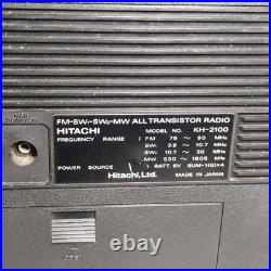 Hitachi KH2100 Radio MW FM Reception OK Selector Issue Untested Parts JAPAN JP