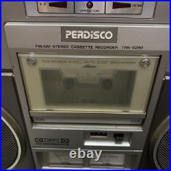 Hitachi TRK-8280 PERDiSCO Boombox Vintage Japan For Parts or Repair Tested