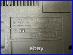 Hitachi TRK-8800 Vintage Boombox Radio Cassette Retro For Parts/Repair
