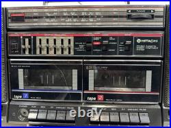 Hitachi Trk-w545w Boombox Rare Vintage Parts/repair