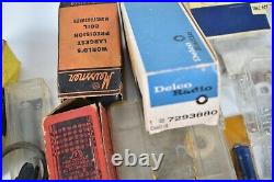Huge Mixed Lot Vintage Radio Electronic Repair Parts Knobs Sockets Switch Diode