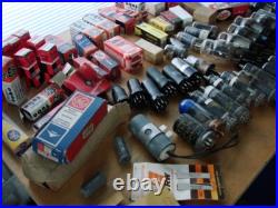 Huge Vtg. Radio/TV Electronics Glass Tubes & Resistors & other Components