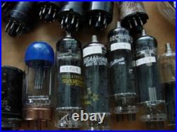 Huge Vtg. Radio/TV Electronics Glass Tubes & Resistors & other Components
