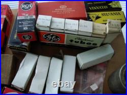 Huge Vtg. Radio/TV Electronics Glass Tubes & Resistors & other Components