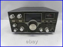 ICOM IC-71 VHF All Mode Transceiver Black Vintage Radio For Parts Repair