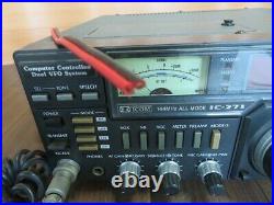 Icom IC-271 144MHz All mode Radio Transceiver Vintage Black Junk Parts Untested
