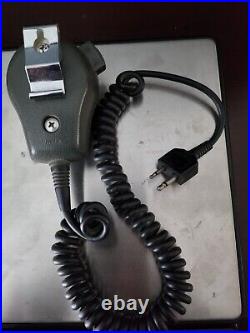 Icom IC-2AT Radios withvintage mic. One powers up, second is parts only. Lot of 2