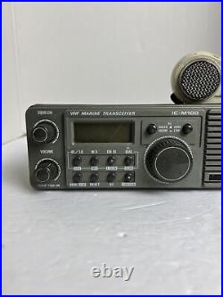 Icom IC-M100 Radio w Handset Untested Parts or Repairs For Parts Vintage