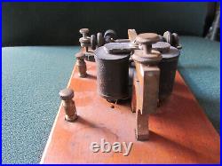 JH BUNNELL Vintage TELEGRAPH KEY AND SOUNDER For Parts or Repair