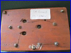 JH BUNNELL Vintage TELEGRAPH KEY AND SOUNDER For Parts or Repair