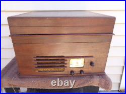 JOHN MECK PX-5C5-EW19 PHONO TURNTABLE TRAILBLAZER TUBE RADIO Vtg Antique Parts