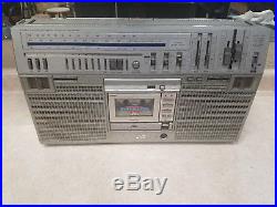 JVC RC-M80JW vintage radio stereo tape cassette Boombox for parts or repair