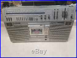 JVC RC-M80JW vintage radio stereo tape cassette Boombox for parts or repair