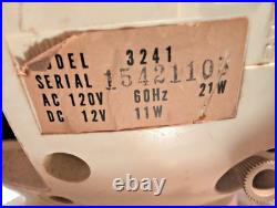 JVC Videosphere Model #3241 Clock Television Vintage Retro Space Age Parts Only
