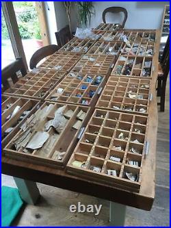 Joblot 1000s Vintage Radio Electrical Parts Contained In Two Cabinets & 18 Draws