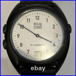 Junghans Mega Star Radio Clock vintage battery dead for parts or repair