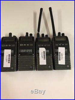 LOT OF 4 GE PAJ02 M-PA, TWO WAY RADIOS, Parts Only VINTAGE FREE SHIPPING