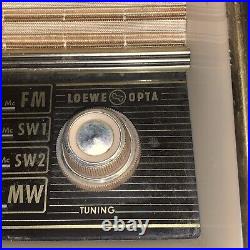 Loewe Opta Rheinperle 5716W German MW, FM, SW radio For Restoration Or Parts