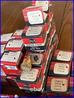 Lot Of 152 Vtg Oem Rca Tv Radio Service Parts Volume Tuning Control Knobs Switch