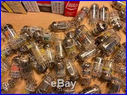 Lot of 67 Vintage 6GH8 tubes RCA GE Tung-Sol etc 1950s 1960s Radio Parts