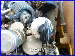 Lot of Vintage Radio Parts Knobs Capacitors Resistors Ohmite Allen Bradley