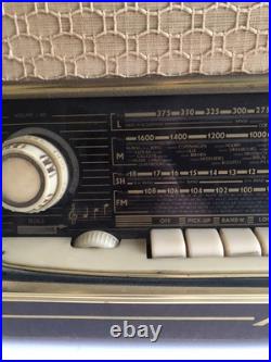 METZ 308 MCM Large Tabletop Tube AM FM SW Radio Germany As Is Parts or Repair