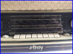 METZ 308 MCM Large Tabletop Tube AM FM SW Radio Germany As Is Parts or Repair