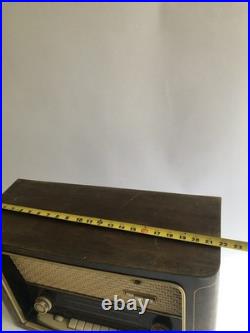 METZ 308 MCM Large Tabletop Tube AM FM SW Radio Germany As Is Parts or Repair