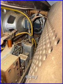 METZ 308 MCM Large Tabletop Tube AM FM SW Radio Germany As Is Parts or Repair