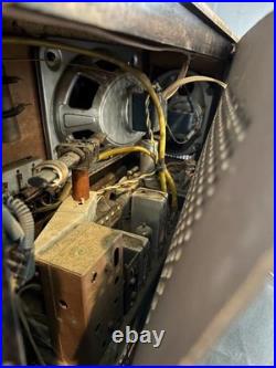 METZ 308 MCM Large Tabletop Tube AM FM SW Radio Germany As Is Parts or Repair