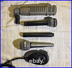Microphone Lot For Parts Electrovoice Re20 Beyerdynamic M88 M201 Shure Vintage