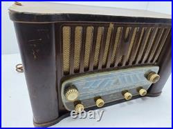 Minerva 561 Vintage Tube Radio Untested, For Parts/Repair