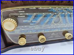 Minerva 561 Vintage Tube Radio Untested, For Parts/Repair