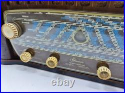 Minerva 561 Vintage Tube Radio Untested, For Parts/Repair