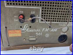 Minerva 561 Vintage Tube Radio Untested, For Parts/Repair