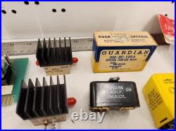 Mixed Electronics Lot Relays RF Parts Splitters Switches Untested Vintage