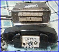 Motorola Vtg Bell Systems TV/Radio Repairman Car Phone with Cords for Parts/Repair