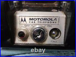 Motorola Vtg Bell Systems TV/Radio Repairman Car Phone with Cords for Parts/Repair